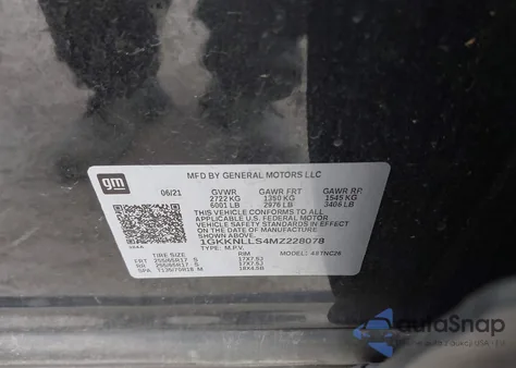 2021 GMC Acadia Awd At4 from USA, damaged, VIN 1GKKNLLS4MZ228078